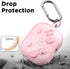 Soft Silicone Protective Case for Samsung Galaxy Buds 3/3 Pro with Cleaner Kit, Pink, Accessories with Keychain