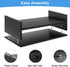 Marbrasse Monitor Stand Riser, 2 Pack 16.5 Inch 2 Tier Stand for Laptop Computer Storage, Desktop with Phone Holder