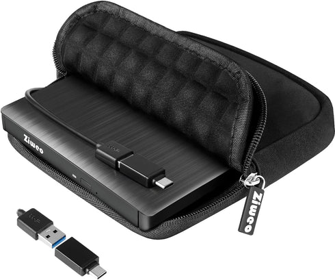 Ziweo External USB 3.0 Type-C CD DVD +/-RW Drive - Portable CD ROM