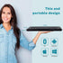 Wireless Keyboard - Dual Channel Multi-Device Bluetooth Keyboard, Portable Slim for Tablet and PC