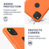 kwmobile Case Compatible with Google Pixel 4a, TPU Silicone Phone Cover with Soft Finish - Fruity Orange