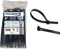 Kable Kontrol Reusable Cable Zip Ties, 8 Inch, 100 Pcs Black, Self-Locking, Adjustable Nylon Plastic Cord Wraps