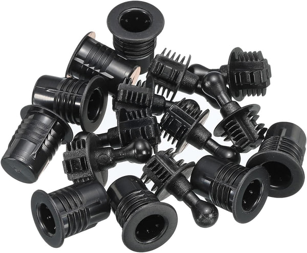 MECCANIXITY Speaker Grill Guides, Plastic Black Ball Socket Type Dia 11mm for Speaker Parts Accessories (Pack of 8)
