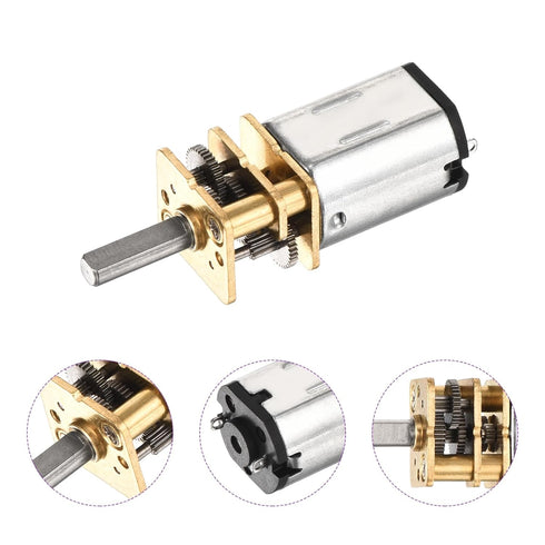 6V 30RPM 12 10mm DMiotech Rated Torque Output Shaft Length Micro DC Speed Reduction Motor Mini Metal Gearbox Motor