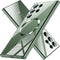 Magnetic Cover for Samsung Galaxy S24 Ultra, Slim Thin Soft Funda Capa Compatible with MagSafe 6.8 inch Green