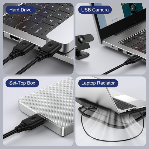 CIQILY 10FT,USB 3.0 USB A to USB A Cable to USB Cable,USB A Male to Male Cable Double End USB Cord Compatible for Hard