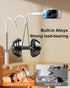 HIYJEN 16 15 14 13 4-7" Gooseneck Phone Holder for Bed Laying Down with Clamp, Flexible Arm Overhead Phone Mount