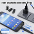 USB C Adapter 4-Pack, 2*C Female to Micro USB Male, 2*USB C to Mini 5-Pin USB Male, Compatible with GoPro, Galaxy