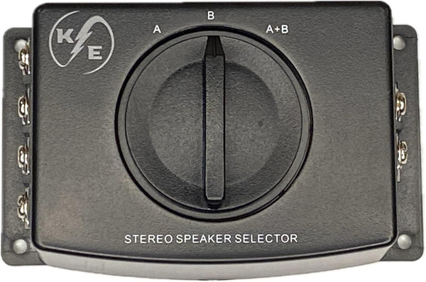 A/B A B A+B Stereo Speaker Selector Switcher Combiner 2 Way Black Box