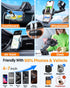 HTU 2024 Best Car Phone Holder Mount, Strongest Shockproof 5-in-1 Dashboard Stand for iPhone 16 15 Android
