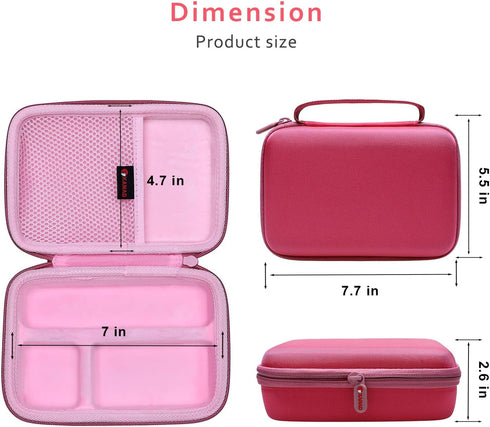 XANAD Hard Case for Sony ZV-1F / ZV-1 / ZV-1 II Digital Camera with Shoulder Strap, Fits Vlogger Kit (Pink)