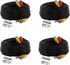 4 Pack 60Ft Bnc Video and Power Cables, All in One Extension
