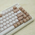 Tiramisu Theme Dye Sub PBT Keycaps - MA Profile 129 Keys Dye Sublimation PBT Custom Keycaps for Cherry Gateron MX