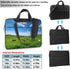 MROWYC Stylish milk cow printed laptop crossbody bag, dual-purpose business briefcase, large capacity storage