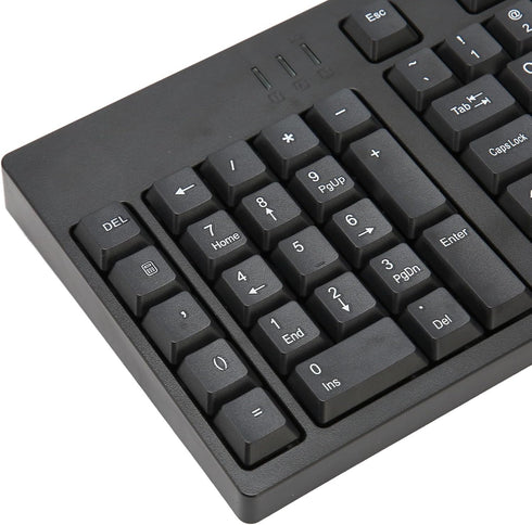 Dpofirs Left Handed Keyboard - 109 Keys Micro USB Ergonomic Layout, Plug and Play Office Keyboard for Business