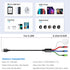 Travel 4 in 1 iWatch & iPhone Charger, Multi Charging Cable for Apple Watch and iPhone 15/14/13, 4FT