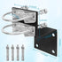 2 Sets XRDS-RF Antenna Mount Kits - Black-Coated Pole Mount Bracket with Double U-Bolts Clamp V Jaw Bracket for Outside