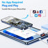 ADRUDY 3 3 1 14 13 12 SD Card Reader for iPhone iPad, SD Card Reader with SD/MicroSD/USB-A Slots, in Memory Card Reader