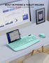 Wireless Keyboard and Mouse Combo - Full-Sized Ergonomic Keyboard with Wrist Rest, Silent 2.4GHz for PC, Mac