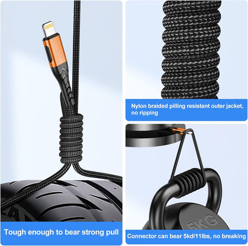 Apple MFi Certified 3-Pack 10FT Lightning Cable for iPhone, Fast Charging Cord for iPhone Xs