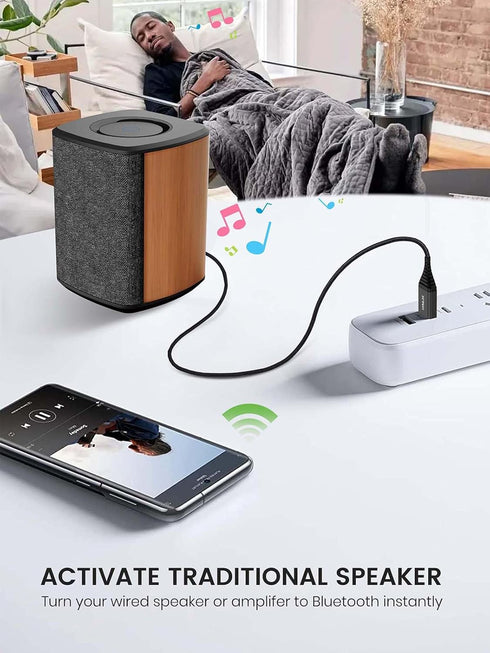 Bluetooth Aux Adapter for Car, USB Aux Bluetooth 5.2 Receiver with 3.5mm Jack Kit, Music Streaming, Handsfree Calling
