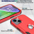 iPhone 13 & 14 Case, 10 Ft Military Shockproof, Non-Slip, with 2 Tempered Glass Protectors, 6.1" (Red/Black)