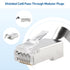 Cable Matters 20-Pack Cat8 RJ45 Pass Through Connector - 23-24AWG Shielded with Load Bar & Strain Relief