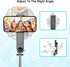 Stable Selfie Stick Tripod with Fill Light, 44 Inch Extendable Selfie Stick with Wireless Remote and Tripod Stand 360