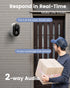 Wireless Outdoor Security Cameras, Battery Powered 2K Color Night Vision, AI Motion Detection, 2-Way Talk