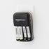 Amazon Basics Rechargeable Battery Charger for AA & AAA Ni-MH Batteries with USB Port, Portable, Travel-Friendly