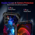 Miqala Galaxy A15 5G Case, Blue Glow in The Dark Heavy Duty Shockproof Full Body Protection