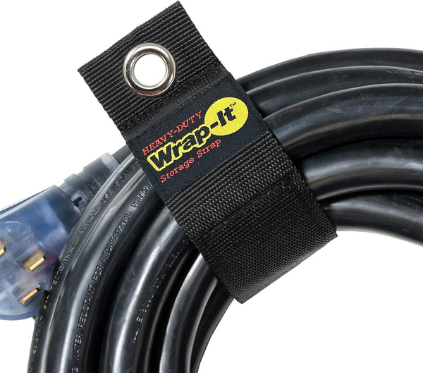 Heavy-Duty Wrap-It Storage Straps, 22" (2 Pack), Hook and Loop Organizer for Cords, Cables, Hoses, Garage, Home, RV