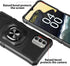 TJS Heavy Duty Phone Case for Nokia G100/Nokia C300, with Tempered Glass Protector & Magnetic Kickstand (Green)