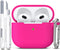 R-fun Compatible with AirPods 3 Case Cover, Silicone Protective Skin with Keychain for Apple AirPod 3rd Generation