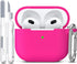 R-fun Compatible with AirPods 3 Case Cover, Silicone Protective Skin with Keychain for Apple AirPod 3rd Generation