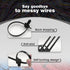 30PCS Push Mount Cable Zip Tie, Self Locking Cable Strap for Indoor Wire Tying