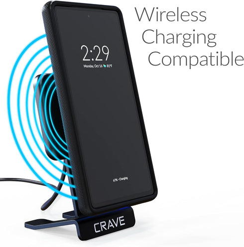 Crave Dual Guard for Google Pixel 7a Case, Shockproof Protection Dual Layer Case - Black