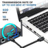 CYCMIA 6ft 6 RJ45 10Gbps 7/8, 6 Cat Ethernet Cable, Flat LAN Network Cable, Speed, Indoor & Outdoor Use, Compatible