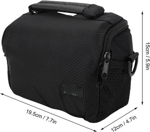 Akozon Large Capacity Water Proof Polyester Portable Mirrorless Camera Case with Detachable Shoulder Strap for Camera