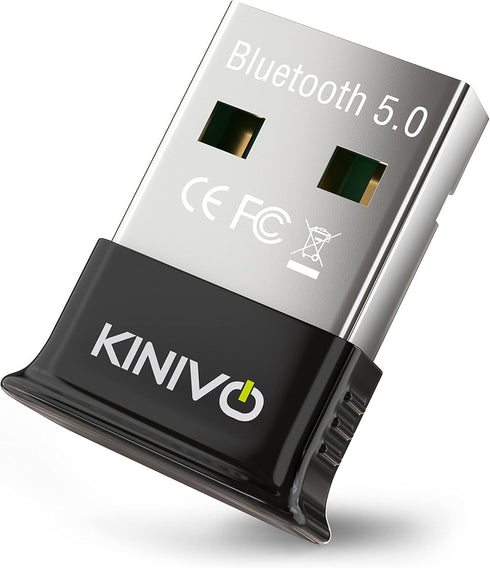 Kinivo USB Bluetooth Adapter for PC BTD500, Wireless Dongle Receiver for Windows 11/10/8.1/8