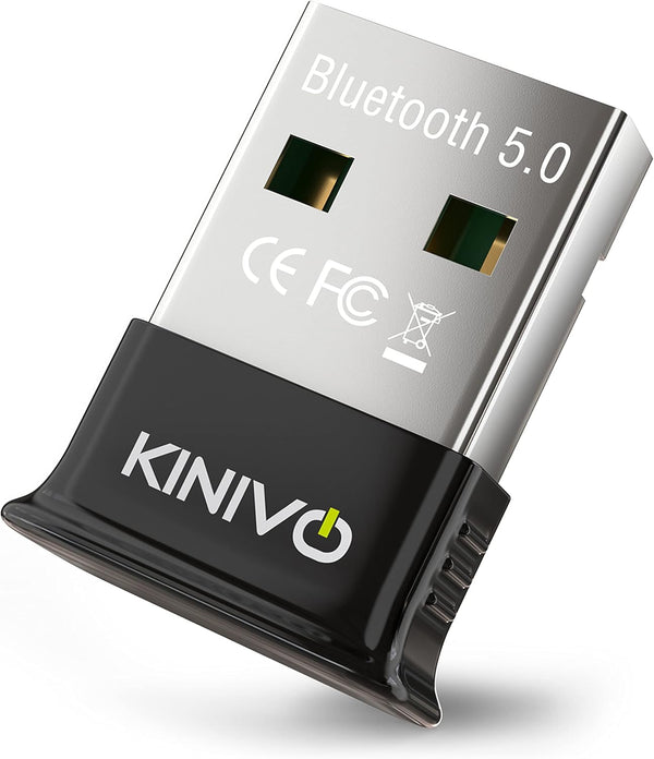 Kinivo USB Bluetooth Adapter for PC BTD500, Wireless Dongle Receiver for Windows 11/10/8.1/8