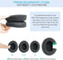 GVOEARS Cooling Gel Ear Pads for Sony MDR 7506, V6, V7, CD900ST - Noise-Isolating Memory Foam & Premium Leather (Black)