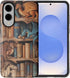 CARLOCA Case for Samsung Galaxy S25 Edge,Bookish Dragon Bookshelf Design- Hybrid Dual Protection