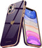 Teageo iPhone 11 Case for Women, Cute Love-Heart Luxury Bling Plating Soft Back Cover with Full Camera Protection -