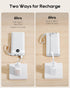 VRURC Portable Charger 10000mAh with Built-in Cables, LED Display Slim USB C Battery Pack for iPhone, Samsung, Android