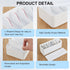 Tatuo 2 Pcs Cable Organizer Box with Wire Ties, Plastic Cord Storage Box with Lid for Home Office Accessories