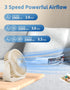 TriPole 4.5 Inches USB Desk Fan, Portable Mini Fan with 3 Speeds and 360° Head Rotation for Home Office Indoor Outdoor
