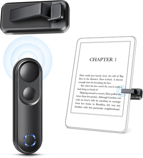 RF Remote Control Page Turner for Kindle Paperwhite Oasis Scribe Kobo, Clicker Accessories for iPhone, iPad, Android