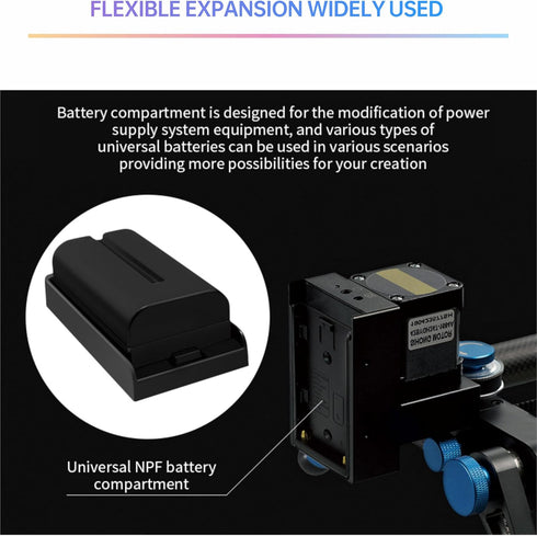 TONHOKJ 7.2V-8.4V (5.5/2.1mm) 1/4" NP-F970 F960 F770 F570 F550, NP-F Battery Adapter Plate with DC Output, Screw Mount