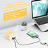 GLCON 20W 4 3 Handy Power Strip with Night Light - Yolk-Yellow Power Strip Surge Protector - USB C Charging Station